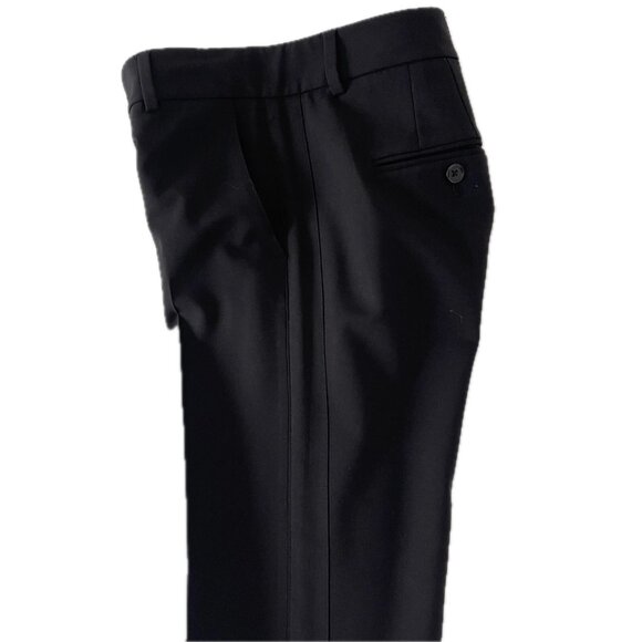 Vince Dress Pants Wms Sz 8 Lightweight Black Flat Front Straight Leg Chino EUC - Picture 6 of 14